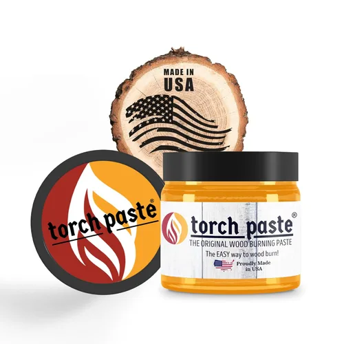 Torch Paste - La pasta original para quemar madera | Fabricada en EE. UU. | Pasta no tóxica activada por calor para manualidades y grabado en