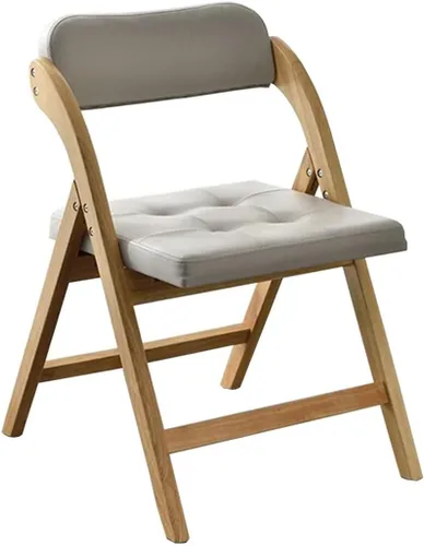 Sillas de oficina plegables de madera maciza con asientos acolchados, sillas de cocina, ideales para reuniones familiares, adecuadas para comedor,