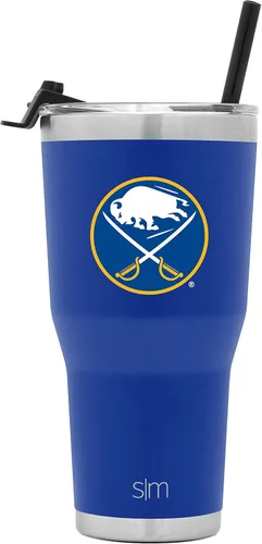 Miniatura 25 de Simple Modern Vaso Cruiser Cruiser con licencia oficial de la NHL Arizona Coyote de 30 onzas, taza de viaje aislada con tapa abatible y popote