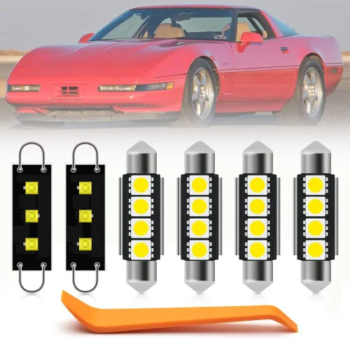 Kit de 12 bombillas LED interiores para Chevy Corvette C4 1984 1985 1986 1987 1988 1989 1990 1991 1992 1993 1994 1995 1996 bombillas interiores