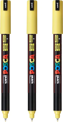 Miniatura 14 de Posca PC-1MR - Marcadores de pintura a base de agua, punta extra fina (0,7 mm), color albaricoque, paquete de 3