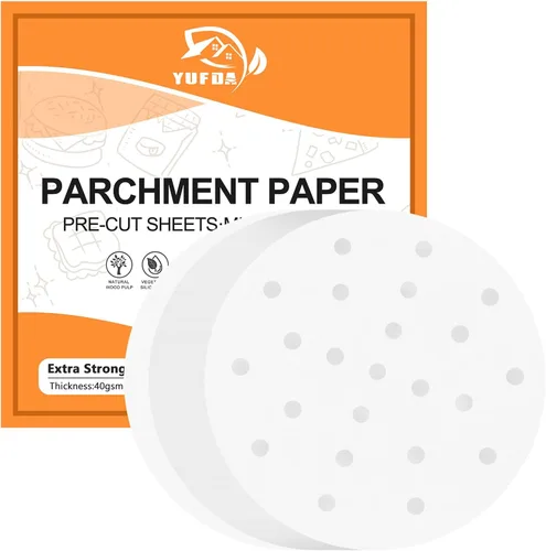 Miniatura 12 de 150 piezas de papel pergamino antiadherente de 8 pulgadas, papel pergamino redondo precortado para prensa de tortillas, molde para pasteles