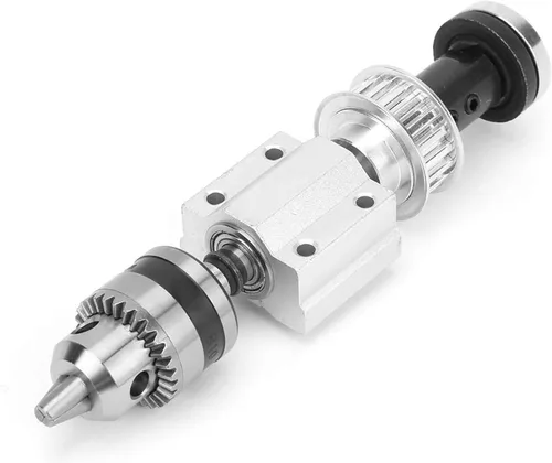 Miniatura 8 de Garosa Asamblea de husillo sin alimentación Morse Drill Chuck Biela Mesa Taladro B12 portabrocas M10 manga de eje DIY carpintería corte mesa