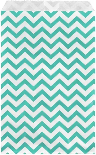 Miniatura 3 de 888 Display - 200 piezas de 5 "x 7" negro Chevron papel regalo bolsas compras ventas bolsas planas