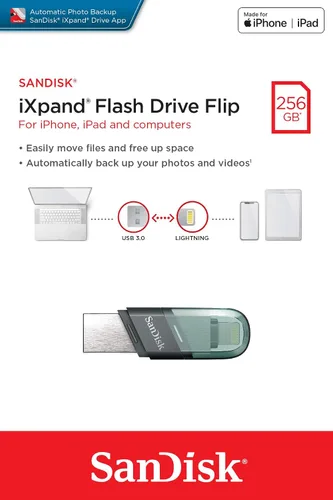 Miniatura 6 de SanDisk Unidad flash USB iXpand de 256 GB Flip SDIX90N-256G