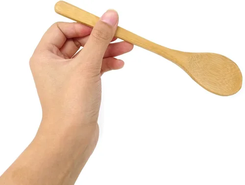 Miniatura 6 de Honbay - Juego de cubiertos de bambú de 3 piezas de estilo japonés creativo, ecológico, utensilios reutilizables con una bolsa retro
