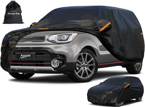 Miniatura 27 de Kayme - Cubierta completa impermeable de 7 capas para Honda Civic Sedán/Coupé (1991-2024), apta para todo clima, protección p/exteriores contra