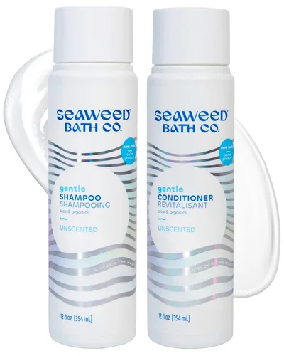 Miniatura 10 de Seaweed Bath Co. - Juego de champú y acondicionador suave, vainilla cítrica, hidrata con aloe, aceite de borraja y aceite de semillas de brócoli