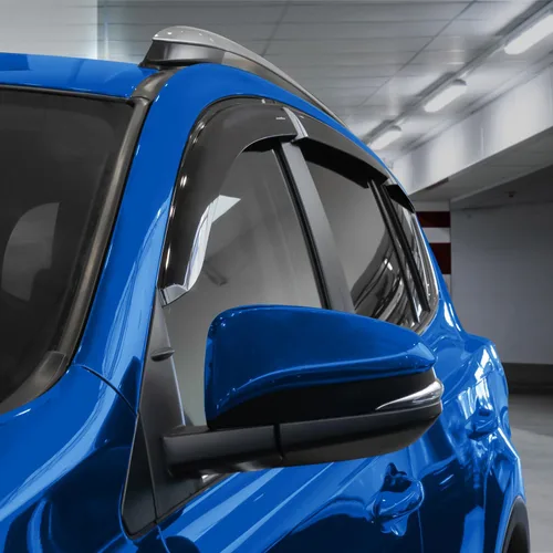 Miniatura 5 de Goodyear Deflectores de ventana inastillables para Toyota RAV4 2013-2018, protectores de lluvia con cinta, viseras de ventana, visera deflector