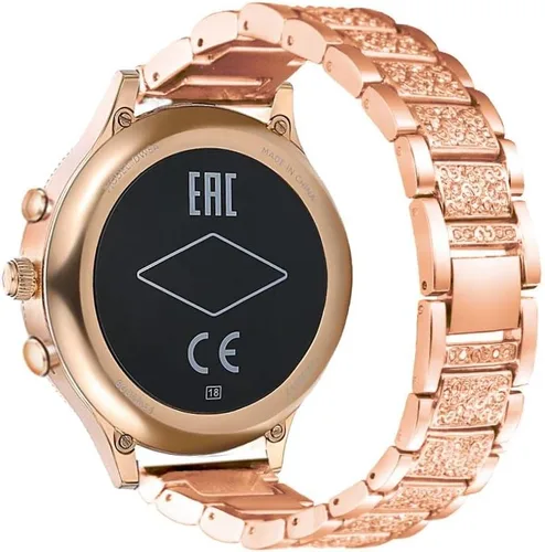 Miniatura 4 de Abanen Fossil - Correa de reloj para mujer Gen 5E de 1.654 in/Gen 6, 0.71 pulgadas, aleación ligera de metal brillante y cristal de liberación