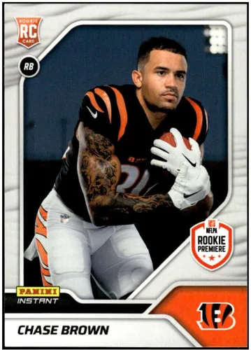 CHASE BROWN RC 2023 Panini Instant RPS Rookie Premiere /525#38 NM+-MT+ NFL Football Bengals
