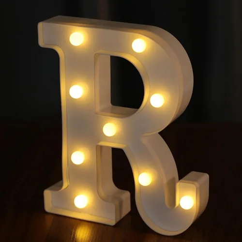 Miniatura 38 de Letras Iluminadas, Luces de Letras LED 26 del Alfabeto, Letra Iluminada Decorativa, Letras de Marquesina LED que Funcionan con Pilas para Fiesta