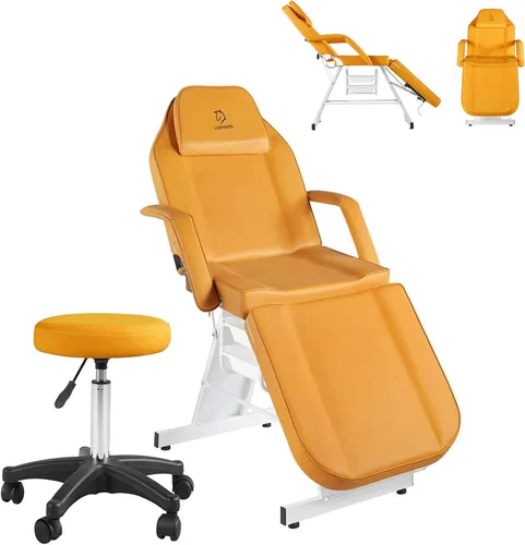 Silla facial mesa de masaje de 73 pulgadas, cama de masaje multiusos de 3 secciones, silla de tatuaje profesional, equipo de spa para spa facial,