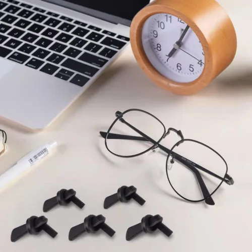Miniatura 3 de 10 pares de puntas de silicona antideslizantes para las orejas, funda de tubo, puntas de repuesto suaves solo para lentes de sol de alambre delgado