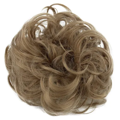 Miniatura 22 de CAISHA by Prettyshop Hairpiece Scrunchy Updo Bridal Peinado Voluminoso Ondulado Moño Desordenado Mezcla Rubio G13AL