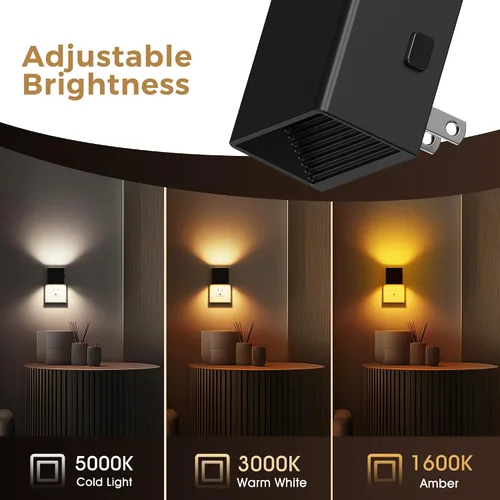 Miniatura 2 de L LOHAS LED - Luces nocturnas enchufables a la pared, [paquete de 2] luz nocturna enchufable con sensor de crepúsculo a amanecer, 3CCT