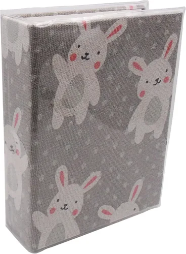 Miniatura 7 de Álbum de fotos pequeño para niños, 100 bolsillos 4x6, álbum de fotos de bebé para estantería, libro de fotos con cubierta de lino para insertar