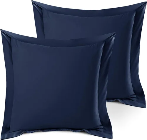 Miniatura 105 de Nestl Juego de 2 fundas tipo sham de almohada suaves - Fundas de almohada de microfibra de doble cepillado - Fundas de almohada de cama premium