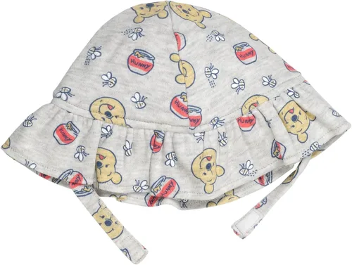Miniatura 3 de Disney Minnie Mouse Winnie the Pooh Baby Girls - Mameluco de peluche y sombrero de sol recién nacido a bebé