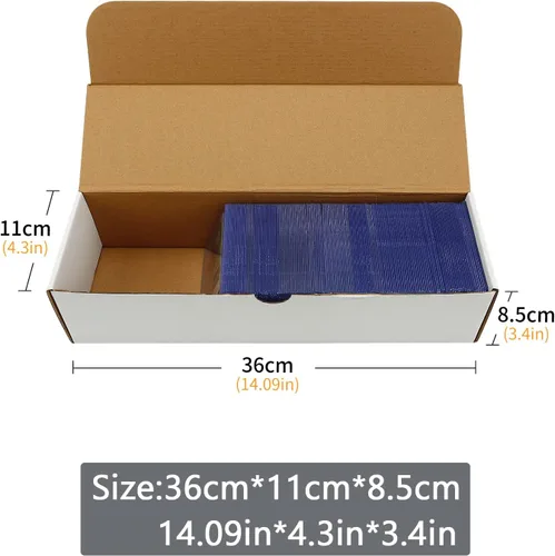 Miniatura 2 de Caja de almacenamiento de tarjetas coleccionables, paquete de 8 cajas de cartón corrugado de 6400 unidades con almacenamiento y colección