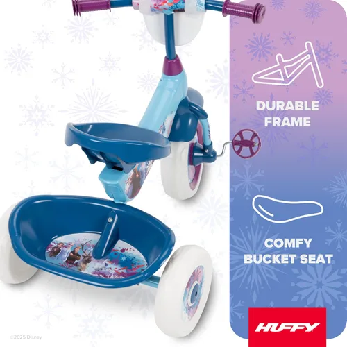 Miniatura 4 de Huffy Triciciclo de Disney Frozen 2 para niñas, ideal para mayores de 3 años, Anna, Elsa y Olaf, contenedores de almacenamiento para aperitivos