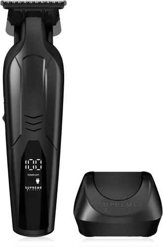 Supreme Trimmer Vader Lite ST3700 - Recortadora de barbero profesional – Hoja en T DLC Ultra Sharp Zero Gap, 7000 RPM inalámbrico detallador, carga