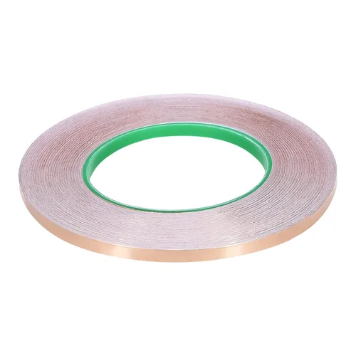 Miniatura 9 de Cinta adhesiva conductora de lámina de cobre de doble cara, [para blindaje EMI, vitrales, circuitos de papel, conexión a tierra] - 1/8 pulgadas/98