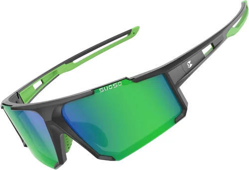 Miniatura 28 de suoso Gafas de sol deportivas de ciclismo para hombre: gafas de sol polarizadas ligeras con protección UV para jóvenes, béisbol, softbol, correr