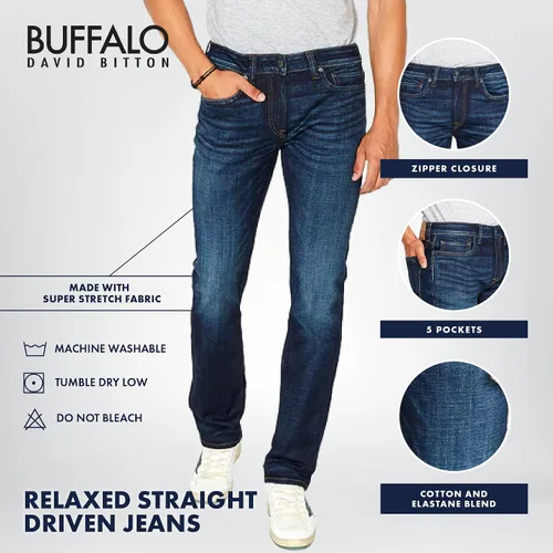 Miniatura 4 de Buffalo David Bitton Torpedo - Sarga elástica para hombre, color carbón