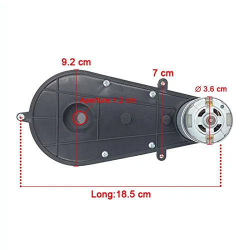 Miniatura 3 de 550 20000RPM Caja de cambios con motor de 6 V, motor eléctrico con caja de cambios para niños de coche y motocicletas de alta velocidad RS550 Drive