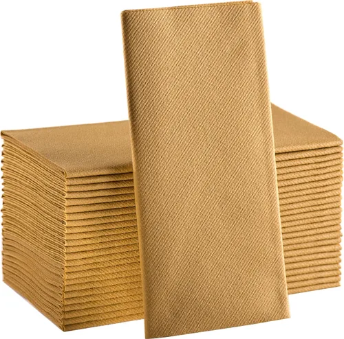 Miniatura 31 de Servilletas de papel azul bebé, tela desechable de lino como servilletas de cena, toallas de mano, suaves, absorbentes, servilletas de mano de papel