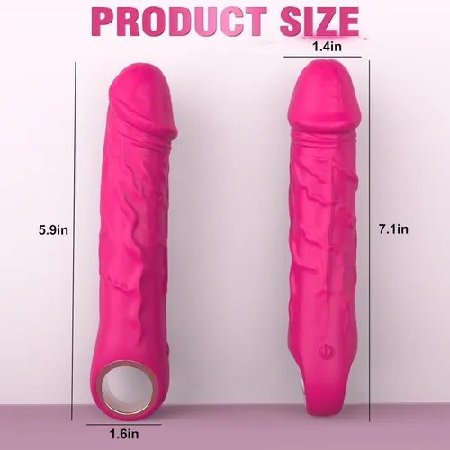Miniatura 7 de BGGOOD- Vibradores potentes de punto G para clítoris, realistas, alta frecuencia, con 10 modos de vibración, juguetes sexuales para mujeres, Rosa
