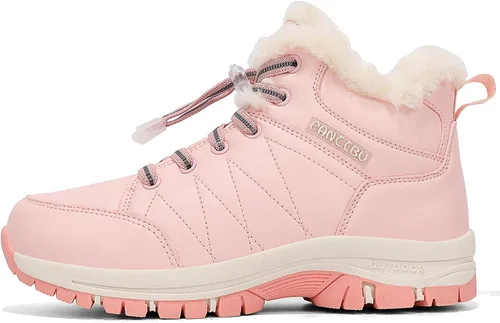 Miniatura 8 de Botas de nieve de invierno para mujer, botas de invierno para exteriores, cálidas, impermeables, botines para caminar y antideslizantes