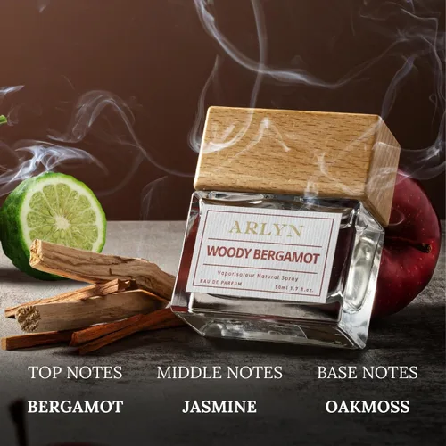 Miniatura 2 de ARLYN Woody Bergamot Eau De Parfum inspirado en Cred's Aventus, perfume para hombres, fragancia de lujo, vegano, libre de crueldad y respetuoso
