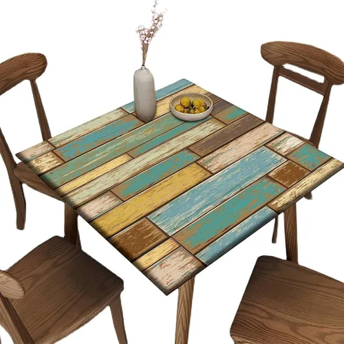 Miniatura 47 de Mantel ajustable con diseño de girasol redondo, borde elástico amarillo, mantel de poliéster para interiores y exteriores, fiesta, cena, patio
