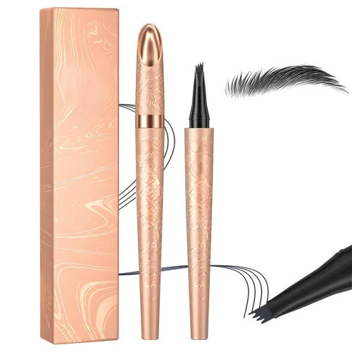 Miniatura 10 de Lápiz de cejas Microblading, 2026 nuevo bolígrafo de cejas 3D impermeable de 4 puntas Microblading, relleno de huecos naturales, maquillaje de cejas
