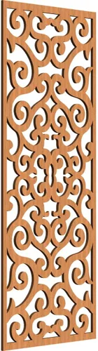 Miniatura 61 de Eveline - Paneles decorativos de pared de madera con calado, 13 3/8 pulgadas de ancho x 34 3/8 pulgadas de alto x 3/8 de alto, roble rojo rojo