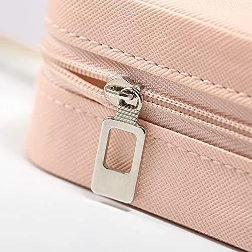 Miniatura 6 de TRODANCE Mini estuche de viaje para joyas pequeño organizador de joyas de viaje miniorganizador de almacenamiento portátil para anillos aretes