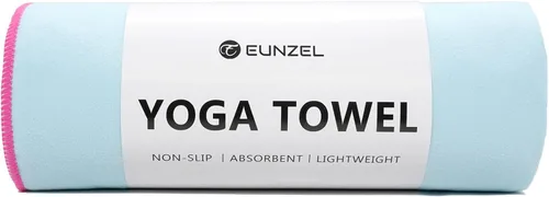 Eunzel Toalla de Yoga Caliente Antideslizante Toalla de Esterilla de Yoga Toalla de Microfibra Ultra Absorbente para Yoga Caliente, Pilates, Bikram
