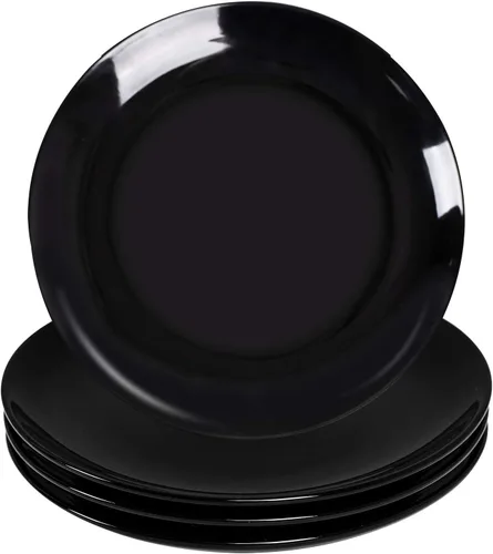 Miniatura 9 de DELLING Juego de Platos de Aperitivo de 7 Pulgadas, Platos de Postre/Ensalada de Cerámica Blanca - Platos Pequeños Redondos para Servir de Snacks