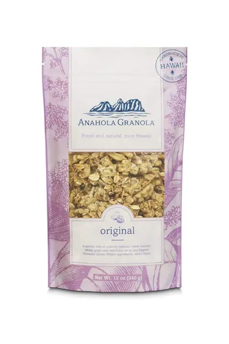 Miniatura 5 de Anahola Granola Original 24 oz – Cereal Muesli hawaiano saludable – Sin trigo sin azúcar añadido – Corte a mano desde 1986 – Bueno para ti mientras