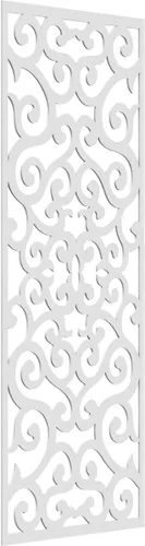 Miniatura 75 de Eveline - Paneles decorativos de pared de madera con calado, 13 3/8 pulgadas de ancho x 34 3/8 pulgadas de alto x 3/8 de alto, roble rojo rojo