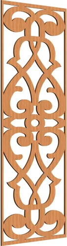Miniatura 17 de 9 3/8"W x 24 3/8"H x 1/4"T Bellaire Decorativos Paneles de pared de madera calado, abedul