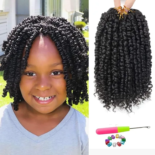 Miniatura 49 de Pelo de Passion Twist – 8 paquetes de 18 pulgadas Passion Twist Crochet para mujeres, cabello rizado pretrenzado Passion Twists extensiones de #2