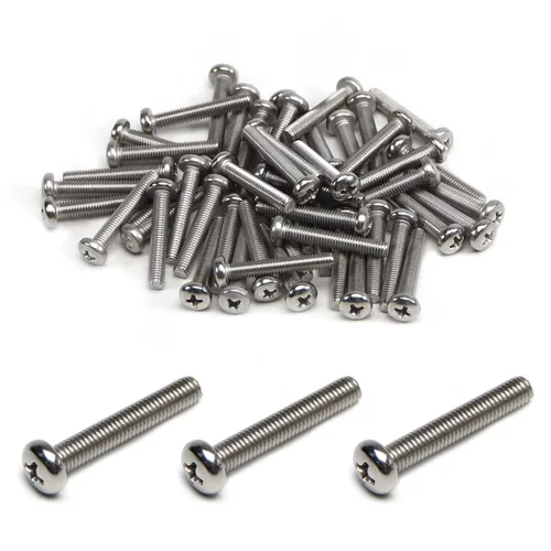 Miniatura 41 de MroMax 5 tornillos de máquina Phillips de cabeza plana M8 x 0.984 in, acero inoxidable 304 18-8, rosca completa, tornillos de cabeza cruzada gris