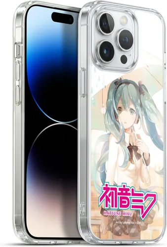 Miniatura 110 de Head Case Designs Licencia Oficial Hatsune Miku Gráficos Lindos Carcasa de Gel [Protección de Grado Militar] Compatible con Apple iPhone 7