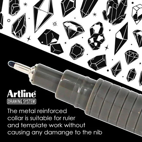 Miniatura 4 de Artline 230 bolígrafos con sistema de dibujo, bolígrafos de dibujo técnicos para dibujar, ilustrar y más, 0.004 in, 0.008 in, 0.012 in, 0.016 in