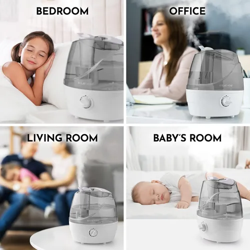 Miniatura 7 de Zulay Home Humidificadores de niebla fría para dormitorio (tanque de agua de 2.2L) - Humidificadores ultrasónicos silenciosos para habitación grande