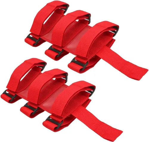 Miniatura 12 de Soporte para extintor de barra enrollable Ohleats, correa ajustable para extintor de incendios con patrón de bandera americana, accesorios