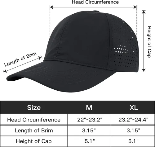 Miniatura 6 de Gorra de béisbol para mujer, de secado rápido, ajustable, gorra de béisbol para mujer, gorra de malla para camionero